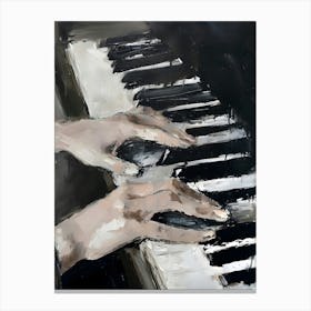 Hands On The Piano Canvas Print