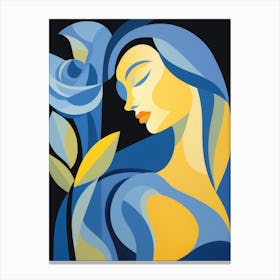 Blue Rose Canvas Print