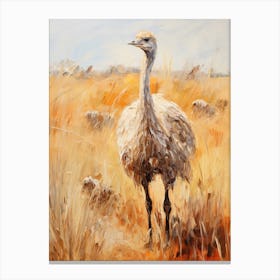 Bird Painting Emu 3 Canvas Print
