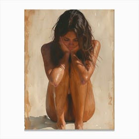 'Naked Girl' Canvas Print