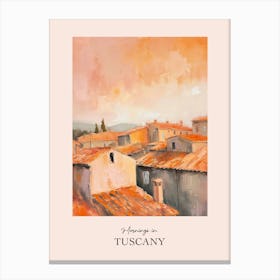 Mornings In Tuscany Rooftops Morning Skyline 3 Canvas Print