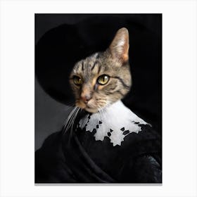 Dutch Cat Master Kees Pet Portraits Canvas Print