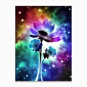 Flower In Space 7 Canvas Print