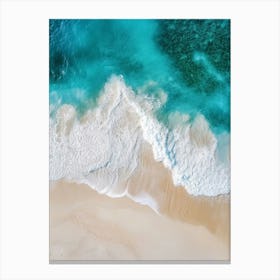 Aerial View Of A Beach 152 Canvas Print