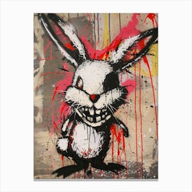 Scary Bunny Canvas Print