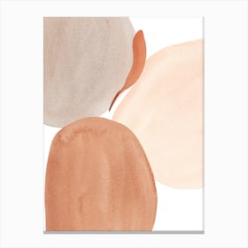 Blush Watercolor Abstract Canvas Print