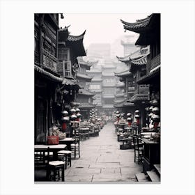 Chongqing, China, Black And White Old Photo 3 Canvas Print