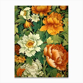 Floral Wallpaper 372 Canvas Print