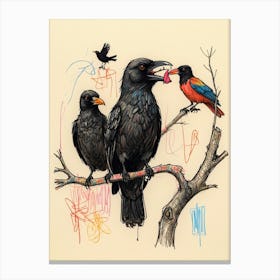 Crows 9 Canvas Print