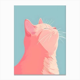 Pink Cat 1 Canvas Print