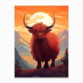 Highland Cow Canvas Print