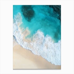 Aerial View Of A Tropical Beach 14 Canvas Print