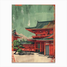 Todai Ji Mid Century Modern 2 Canvas Print