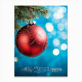 Christmas Bauble Canvas Print