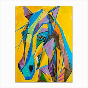 Abstract Horse Painting 6 Canvas Print