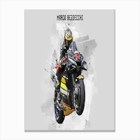 Marco Bezzecchi Riders Street Art Canvas Print