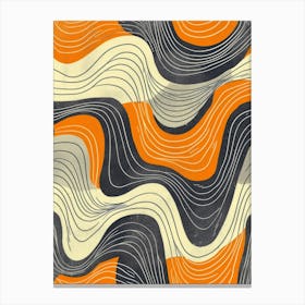 Abstract Wave Pattern 8 Canvas Print