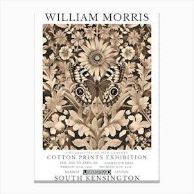 William Morris Exhibition Insects Series 9 Canvas Print