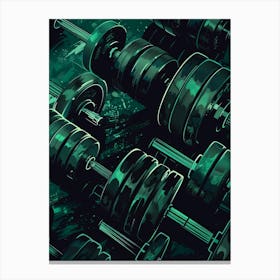 Dumbbells Canvas Print