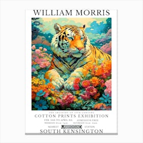 William Morris Exhibition Animals Series 16 Canvas Print