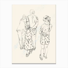 Grandparents Through the Glass Canvas Print