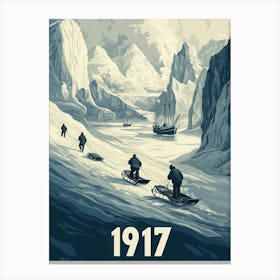 Aihrgdesign A Vintage Adventure Poster Of A Dramatic Polar Re 6ef11cd0 Bb78 4941 B034 A54d0cad31ec 1 Canvas Print