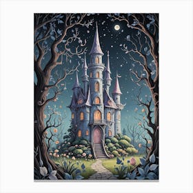 Haunted Fairytale Castle Canvas Print