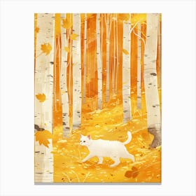 Autumn Cat In The Woods 1 Canvas Print