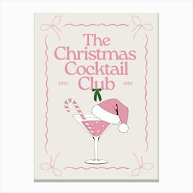 The Christmas Cocktail Club | Christmas Martini 3 Canvas Print