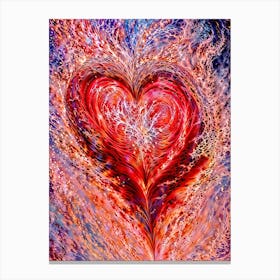 Heart Of Fire 2 Canvas Print