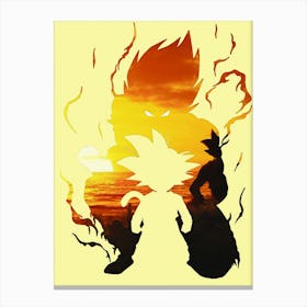 Anime Negative Space ― Balance Anger And Calm Canvas Print