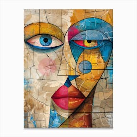 Woman'S Face 157 Canvas Print