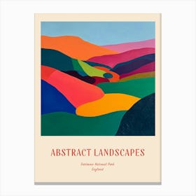 Colourful Abstract Dartmoor National Park England 2 Poster Canvas Print