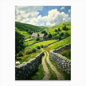 Rolling Hills Of Ireland 2 Canvas Print