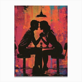 Love At First Sight, Vibrant, Bold Colors, Pop Art Canvas Print