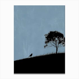 Silhouette Of A Tree Canvas Print