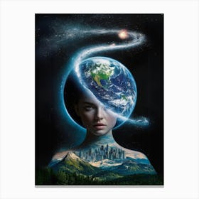 Earth In The Sky Canvas Print