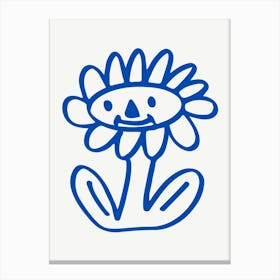 Cute Flower Drawing Canvas Print