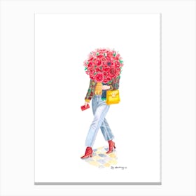 Red Tweed at the Tuileries Canvas Print