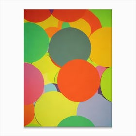 Abstract Round Dots  Canvas Print