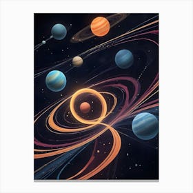 Solar System 3 Canvas Print