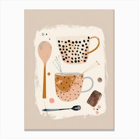 Coffee And Spoons Canvas Print