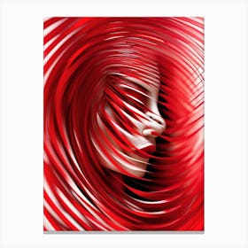 Abstract Portrait Of A Woman Canvas Print