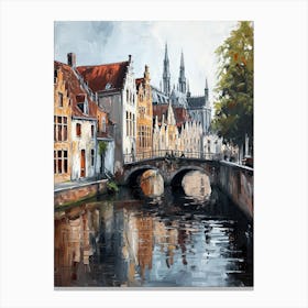 Bruges, Oil Canvas Print