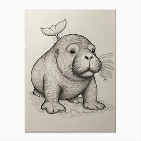 Walrus 6 Canvas Print