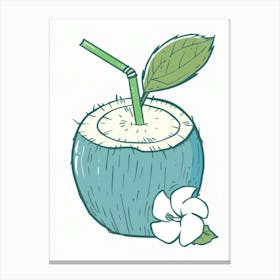 Coconut Drink 1 Canvas Print