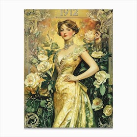 Aihrgdesign A Vintage Art Poster For An Art Nouveau Exhibitio F9830e69 8d58 4772 89fe 138f1f1d89e5 2 Canvas Print