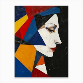 Abstract Woman'S Head 1 Canvas Print