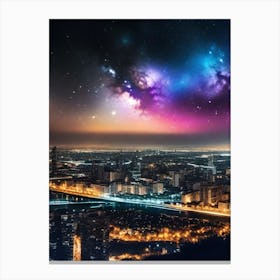 City At Night 17 Canvas Print