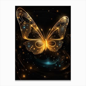 Golden Butterfly 45 Canvas Print